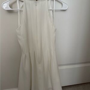 GB Girls Cream Halter A-Line Dress for Wedding Guest
